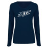 Thumbnail image for  Womens Navy Long Sleeve V Neck Tee