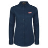Thumbnail image for  Womens Navy Twill Button Down Long Sleeve 