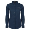 Thumbnail image for  Womens Navy Twill Button Down Long Sleeve 