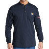 Thumbnail image for  Carhartt Navy Long Sleeve Henley Shirt
