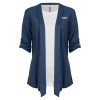Thumbnail image for  Womens Navy Drape Front Cardigan Sweater 