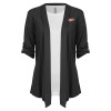 Thumbnail image for  Womens Grey Drape Front Cardigan Sweater
