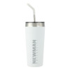Thumbnail image for  Faye White Vacuum Tumbler w/ Stainless Steel Straw 20 oz