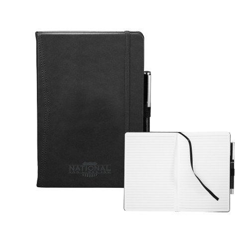 Pedova Light Black Pocket Bound JournalBook-Debossed