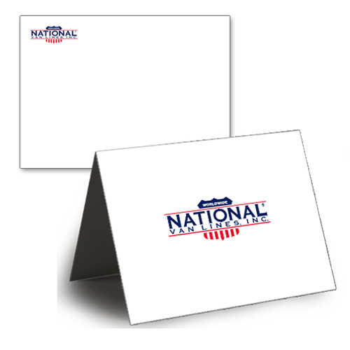 A6 Logo Folded Mktg Card/Matching Env 50/pkg-