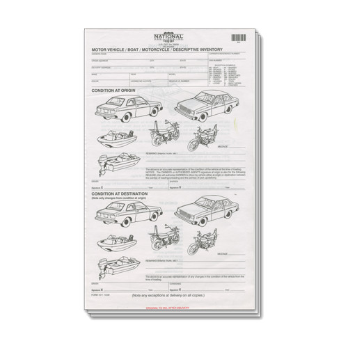 Motor Vehicle/Boat/Motorcycle/Descriptive Inv Form 50/pkg-ID# 1011