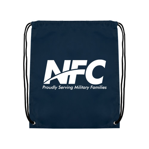 Navy Drawstring Backpack-NFC