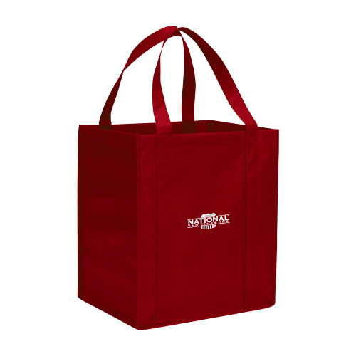 Non Woven Red Grocery Tote-