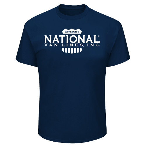 Tall Navy T Shirt-National Van Lines Inc