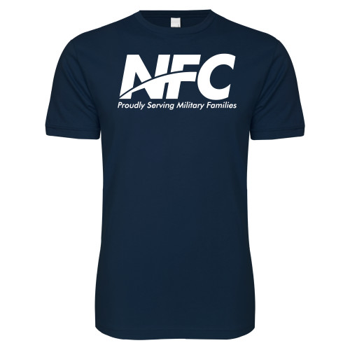 Next Level Navy SoftStyle T Shirt-NFC