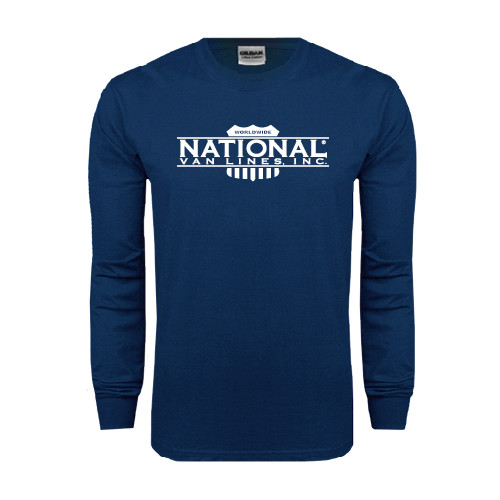 Navy Long Sleeve T-Shirt-