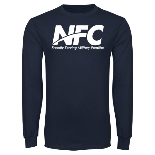 Navy Long Sleeve T-Shirt-NFC