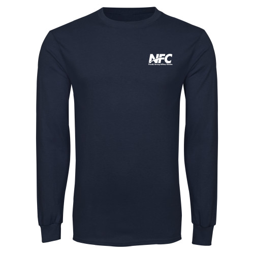 Navy Long Sleeve T-Shirt-NFC