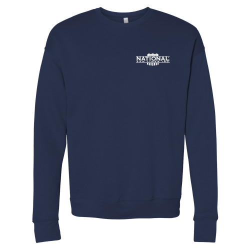 Bella + Canvas Navy Fleece Crew-