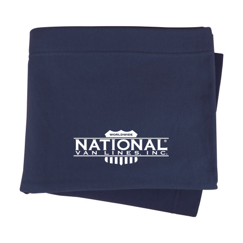 Navy Sweatshirt Blanket-
