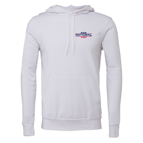 Bella + Canvas White Fleece Hood-