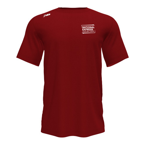 New Balance Mercury Red Short Sleeve Tech tee-National Express