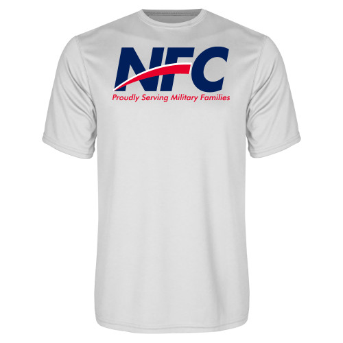 White Performance Tee-NFC