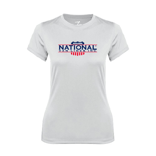 Womens White Performance Tee-