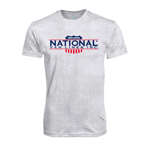 Next Level Heather White Triblend Tee-