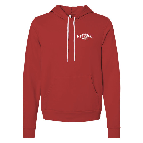 Bella + Canvas Red Fleece Hood-