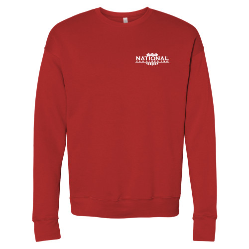 Bella + Canvas Red Fleece Crew-