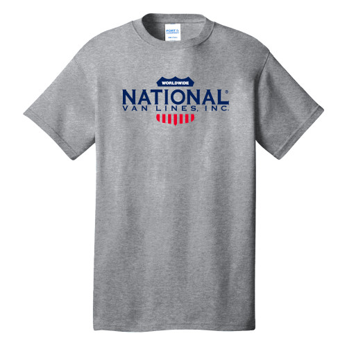 Extended Athletic Heather T Shirt-National Van Lines Inc