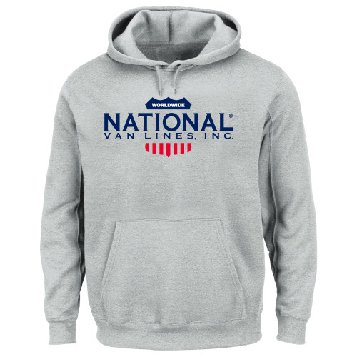 Extended Heather Grey Hoodie-National Van Lines Inc
