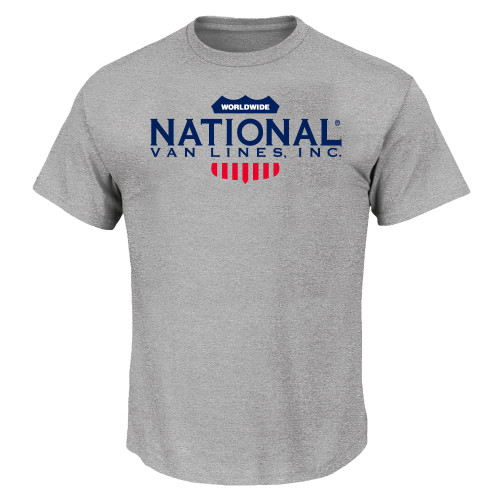 Tall Heather Grey T Shirt-National Van Lines Inc