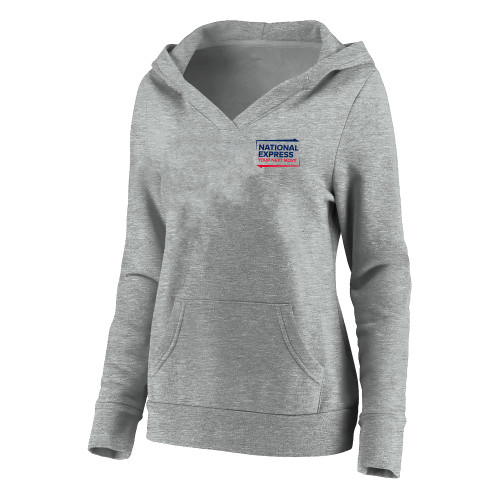 Womens Plus Heather Grey Hoodie-National Express