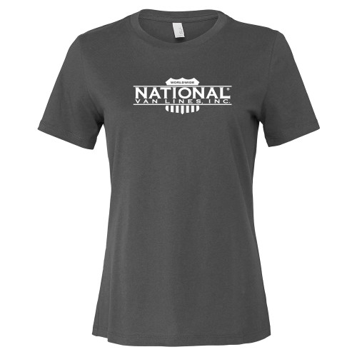 Bella + Canvas Womens Asphalt Relaxed Cotton T Shirt-