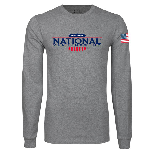 Grey Long Sleeve T Shirt-