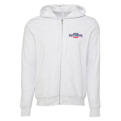 Bella + Canvas Ash Grey Full Zip Hood-