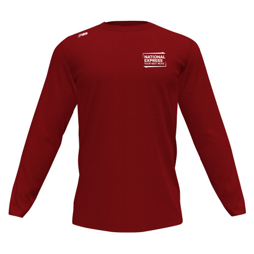 New Balance Mercury Red Long Sleeve Tech Tee-National Express