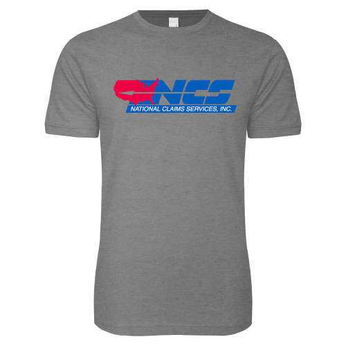Next Level Heather Grey SoftStyle T Shirt-NCS