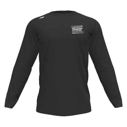 New Balance Black Long Sleeve Tech Tee-National Express