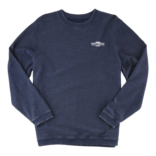 Boxercraft Womens Navy Corded Crew-