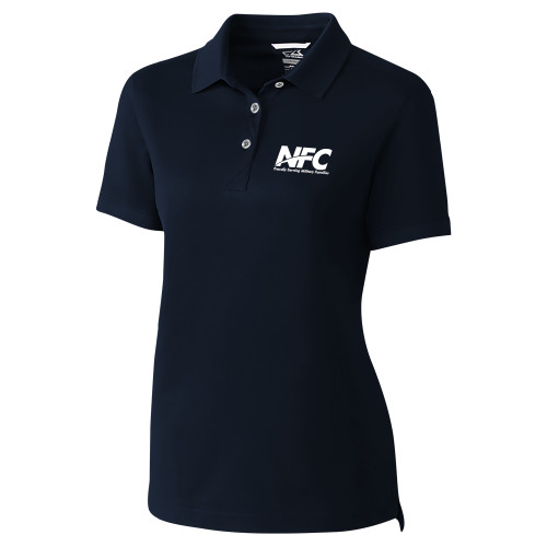 C&B Womens Navy Advantage Polo-NFC