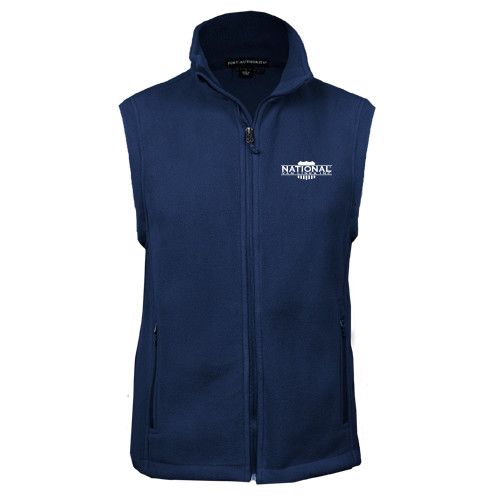 Navy Fleece Full Zip Vest-