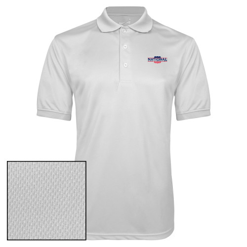 White Dry Mesh Polo-
