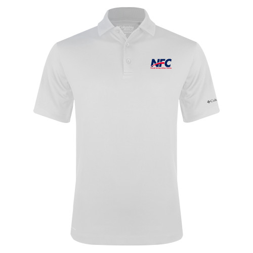 Columbia White Omni Wick Drive Polo-NFC