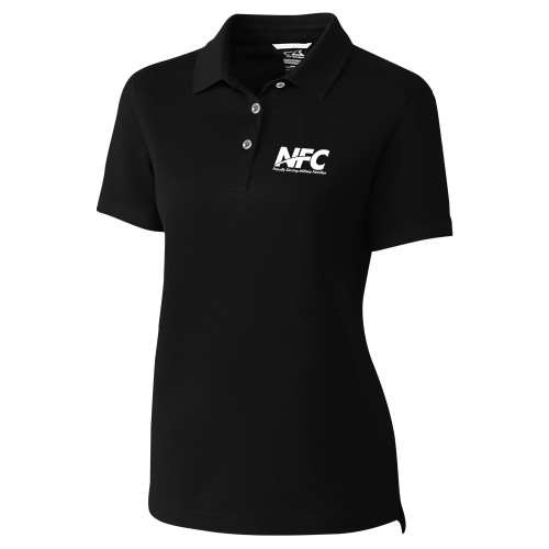 C&B Womens Black Advantage Polo-NFC