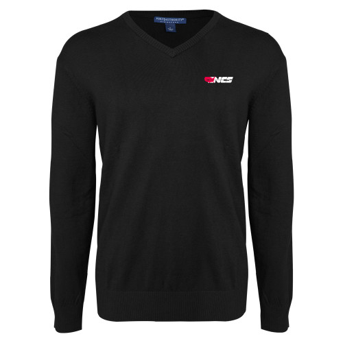 Black VNeck Sweater-NCS