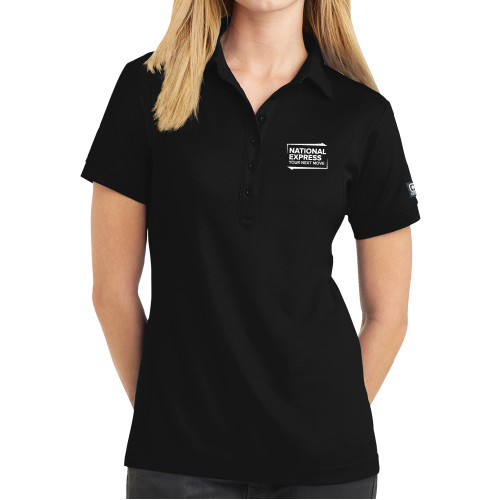 OGIO Womens Black Jewel Polo-National Express
