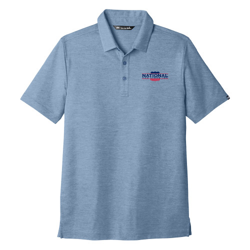 TravisMathew Classic Blue Oceanside Heather Polo-