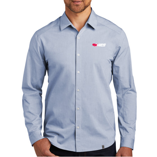 OGIO Blue Heather Commuter Woven Shirt-NCS