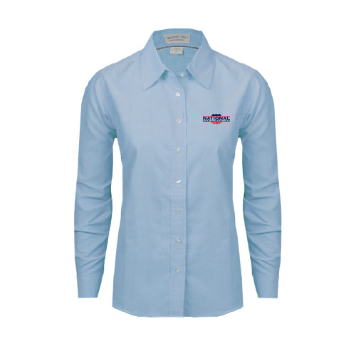 Womens Light Blue Oxford Button Down-