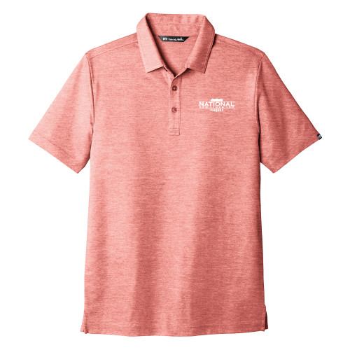 TravisMathew Red Oceanside Heather Polo-