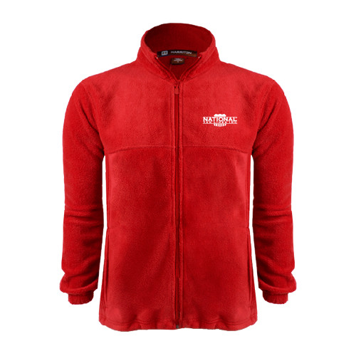Red Fleece Full Zip Jacket-