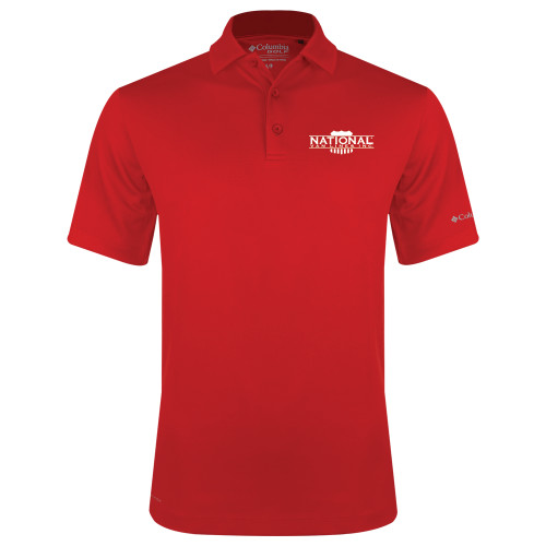 Columbia Red Omni Wick Drive Polo-